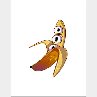 Crazy banana Posters and Art